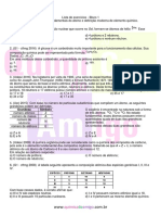 Exercícios sobre partículas fundamentais do átomo