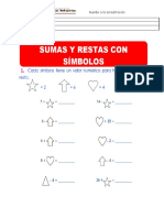 Sumas y Restas Con Simbolos