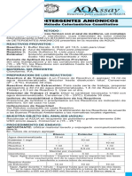 Analisis Colorimetricos de Surfactantes Aniónicos