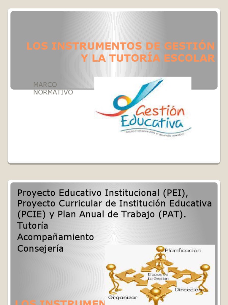 S4 Instrumentos de Gestion y La Tutoria Escolar | PDF | Plan de ...