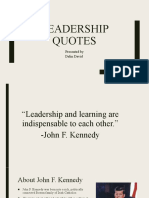 Leadership Quotes Delin - David