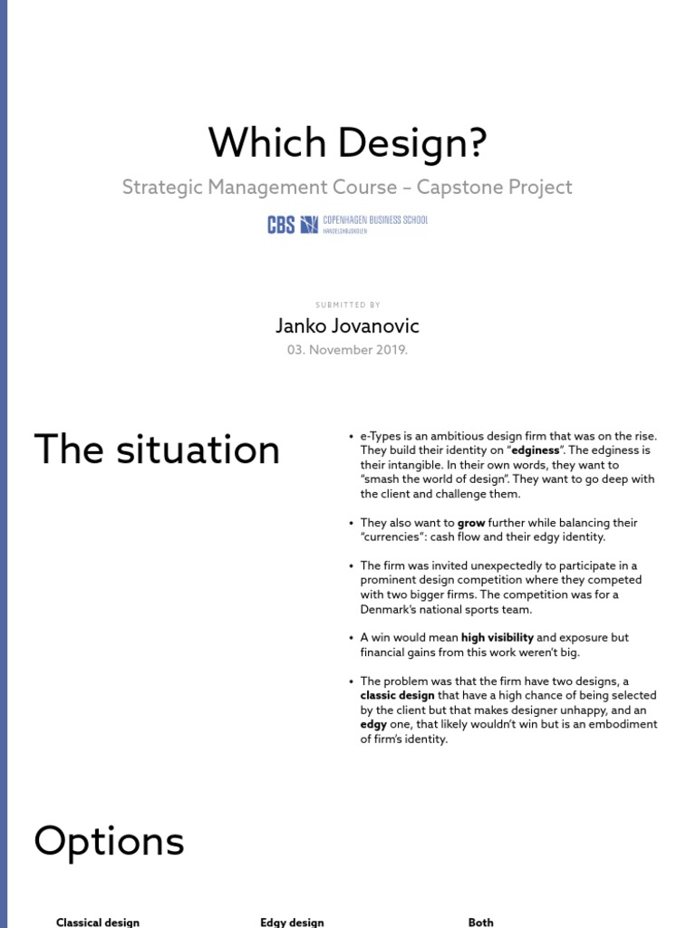 Strategic Management Capstone C Pdf Economies Business