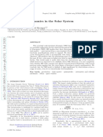 Scale-Invariant Dynamics in The Solar System