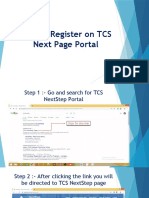How To Register On TCS Next Page Portal