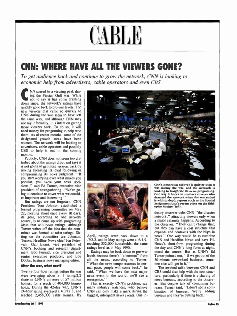 CNN's Viewer Dilemma | PDF | Cnn | Journalism