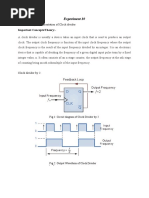 Experiment 10: Aim:-Verilog Implementation of Clock Divider Important Concepts/Theory