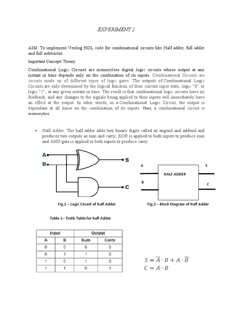 Verilog EXPERIMENT 2 PDF Logic Gate Electronic Circuits