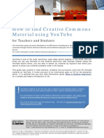 How To Find Creative Commons Material Using Youtube: For Teachers and Students