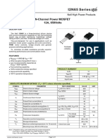 I2N65 Series: N-Channel Power MOSFET 12A, 650volts Description