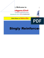 Singly Reinforced Beam in Excel Format