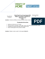 Mock Formation and Behavior of Financial Assets