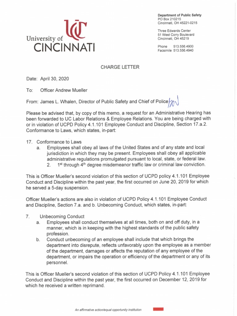 Charge Letter 043020 Signed - Redacted | PDF