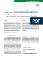 Influencia dde los cambios térmicos en la deflexion acrilicos prótesis total