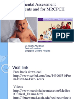 Developmental Assessment For Residents and For MRCPCH Exam