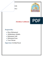 University of Kirkuk College of Pharmacy: Partition Coefficient