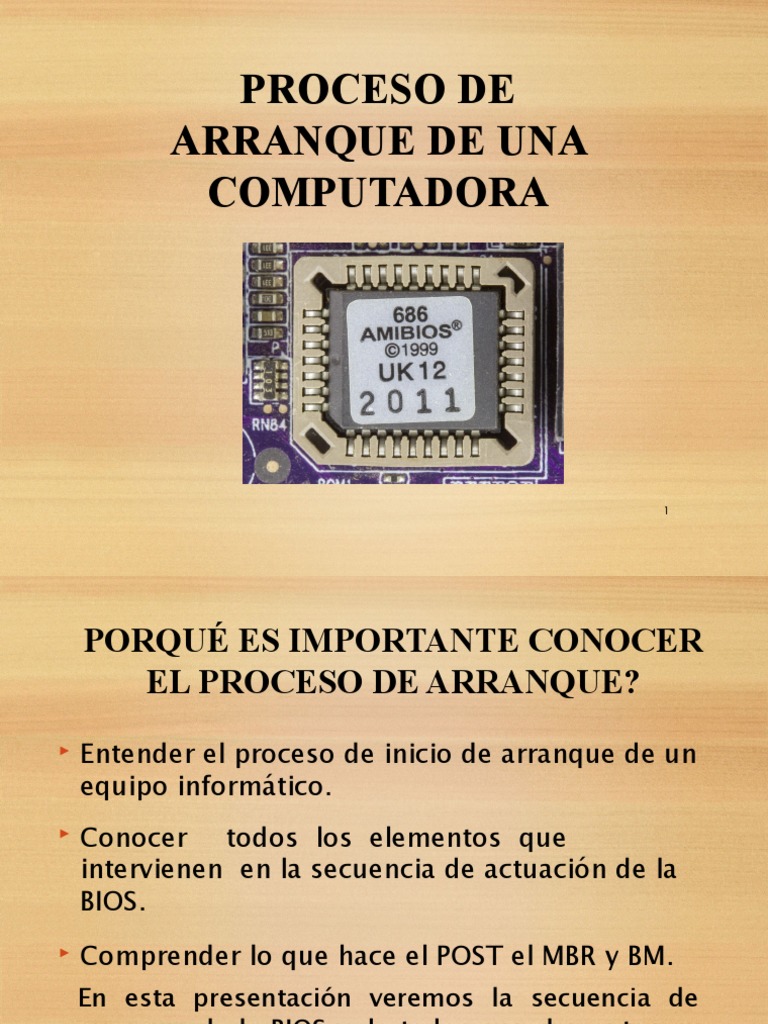 Proceso de Arranque en Computadoras | PDF | Bios | Arranque