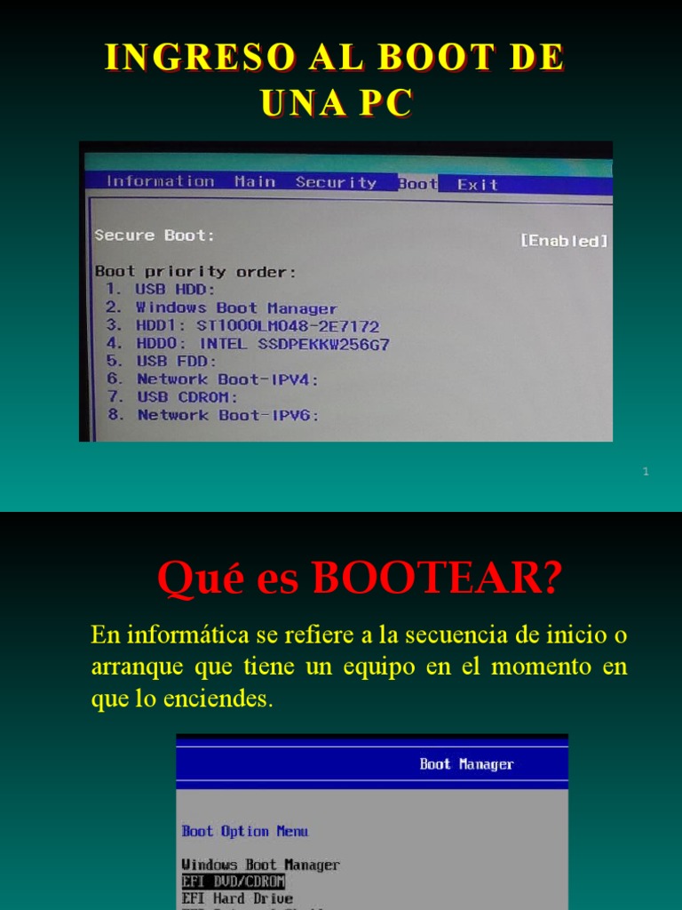 Bienvenido amanecer Hornear Ingreso Al Boot de Una PC | PDF | Arranque | Memoria USB