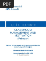 Classroom Management and Motivation (Primary) : Universidad de Alcalá