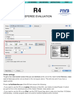 Referee Evaluation: Printer Settings