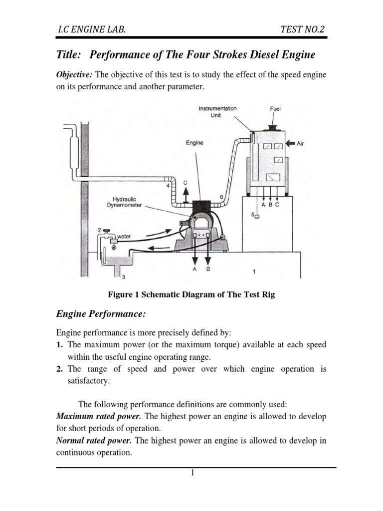 Diesel Engine Performance Analysis | PDF | Internal Combustion Engine ...