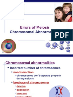 Errors of Meiosis: Chromosomal Abnormalities