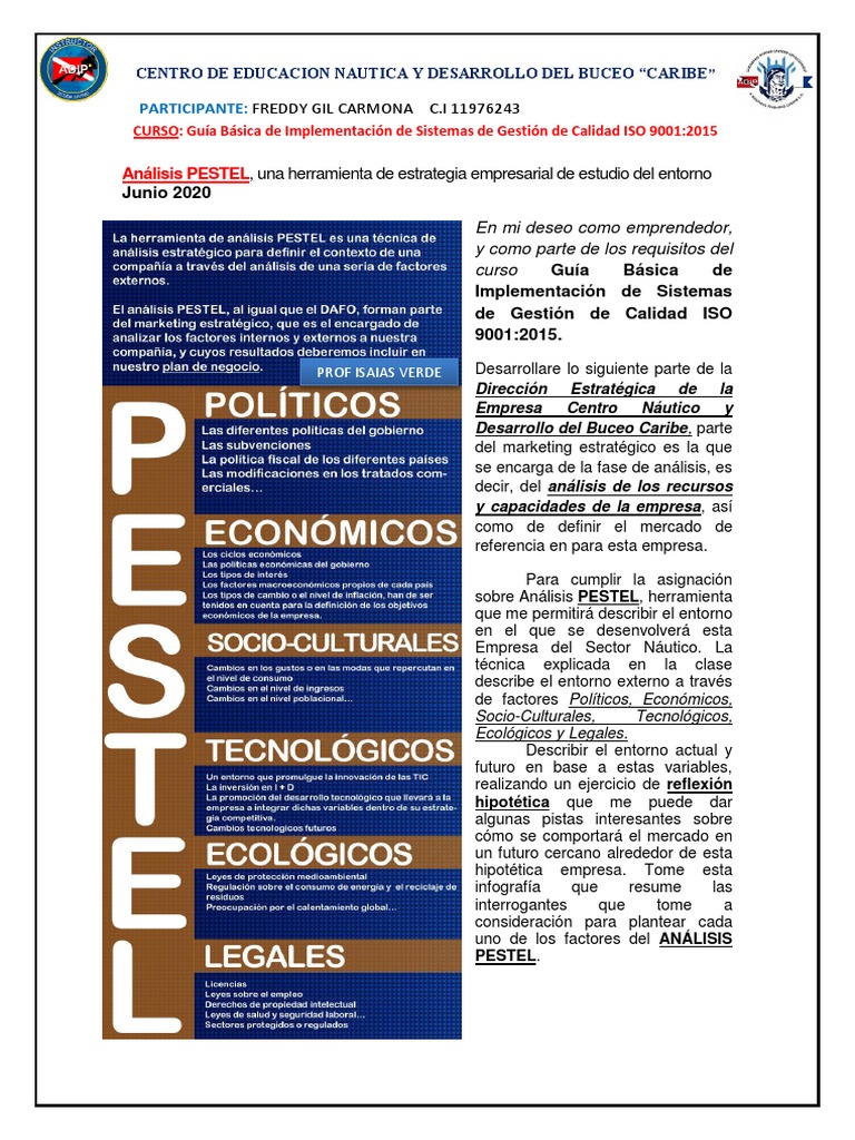 Analisis PESTEL Freddy Gil | PDF | Macroeconómica | Outsourcing