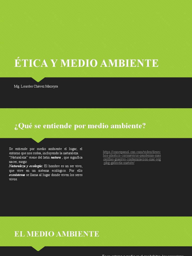 Ética y Deterioro del Medio Ambiente | PDF | Entorno natural | Ecología