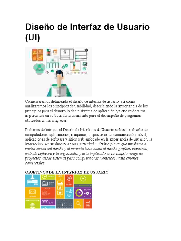 Diseño de Interfaces de Usuario | PDF | Diseño de interfaz de usuario ...