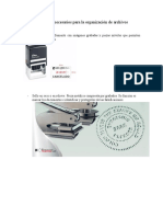 Elementos Necesarios para La Organización de Archivos