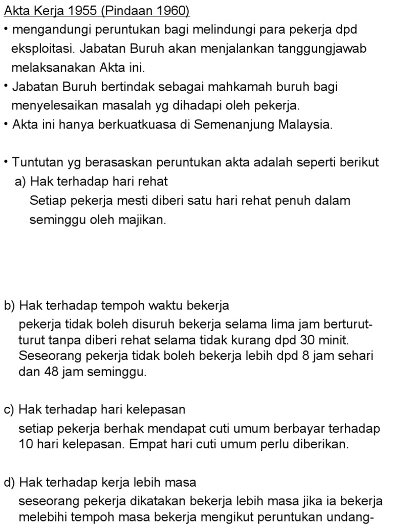 Akta Kerja  PDF