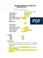 Informe Técnico de Adicional #01 y Deductivo Vinculante #01