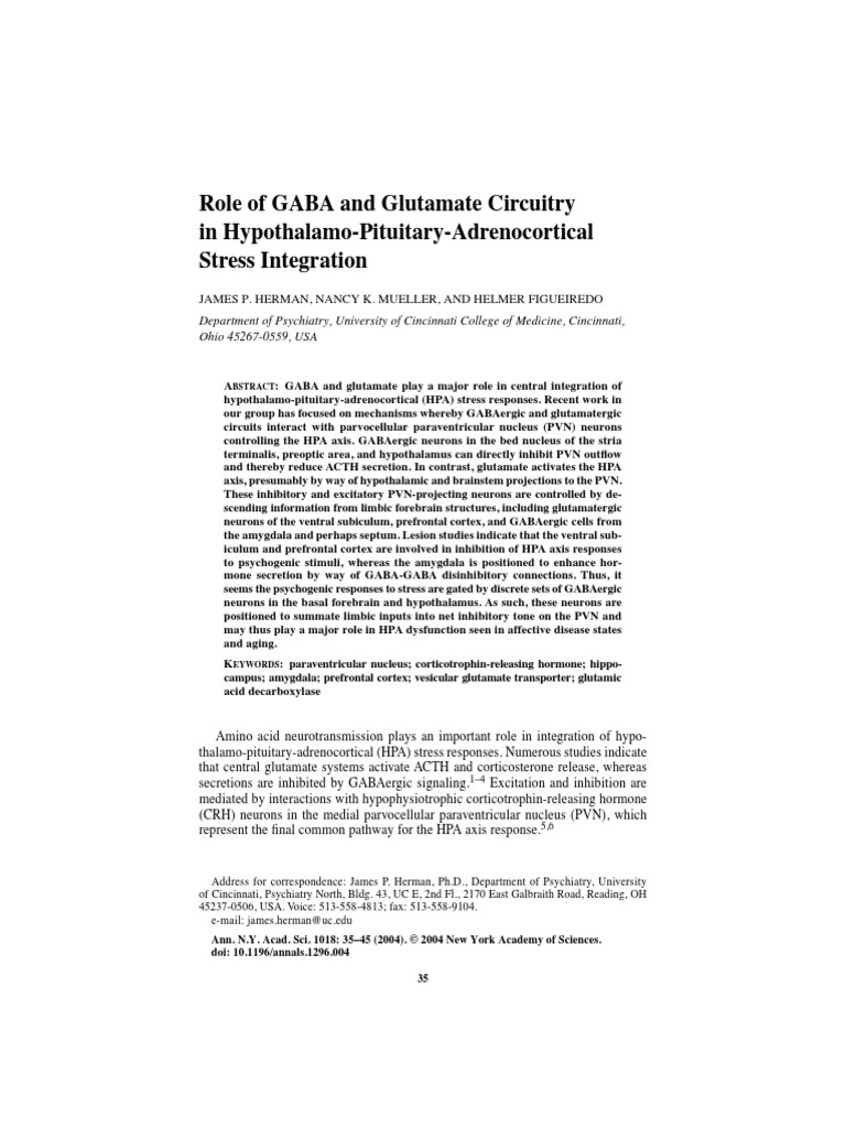 5 Gaba | PDF | Hypothalamus | Gamma Aminobutyric Acid