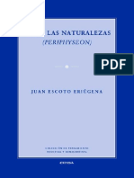 Juan Escoto Eriúgena. Sobre Las Naturalezas (Periphyseon). 2014