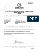 Certificado Estado Cedula 37556406