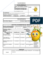 Formato Plan de Negocio Producción y Comercialización de Horchata de Mango en El Municipio de Ambalema