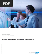 What's New in SAP S4HANA 1909 FPS02 WN - OP1909 - FPS02 - EN