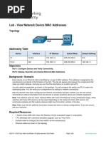 7.2.7 Lab - View Network Device Mac Addresses