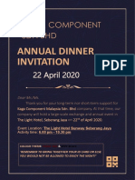 Kaga Component SDN BHD: Annual Dinner Invitation