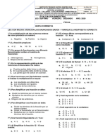 Bimestral Matematicas 2° Periodo.