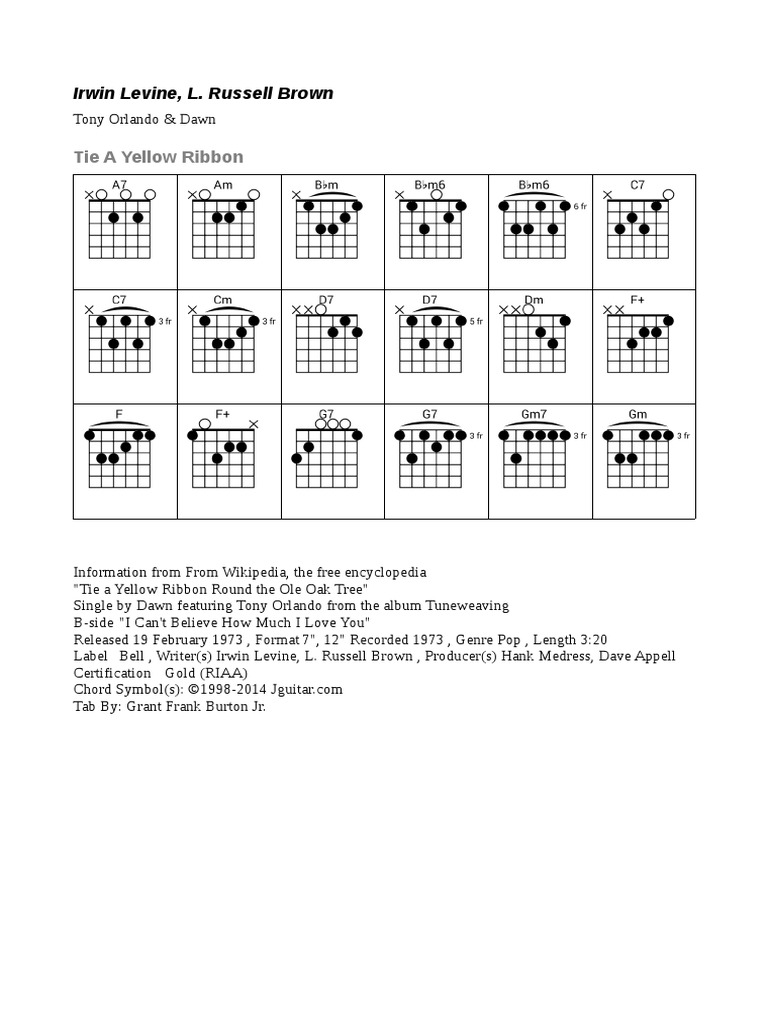 Tie A Yellow Ribbon PDF Albums Recorded Music