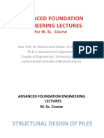 Advanced Foundation Engineering Lectures: For M. Sc. Course