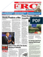 Prince George's County Afro-American Newspaper, January 15, 2011