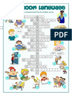 Classroom Language Crossword