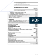 Management Accounting: Suggested Answers Final Examination (Transitional Scheme) - Summer 2017