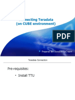 CUBE - Connecting To Teradata