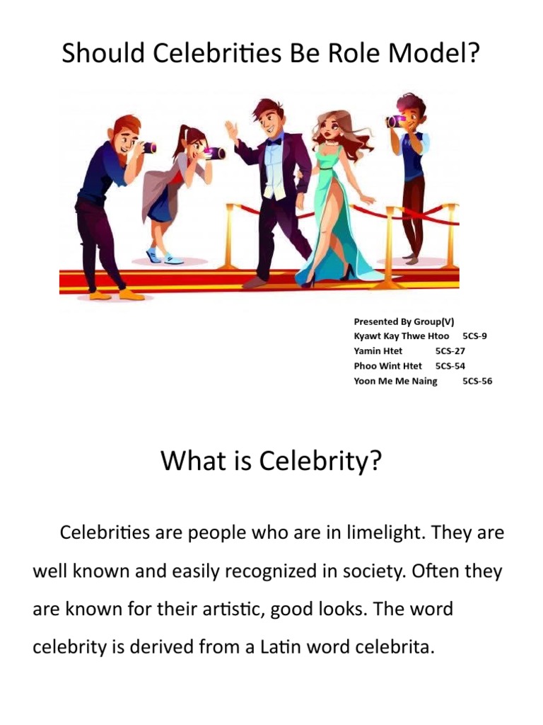 should celebrities be role models essay