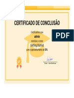 Certificado - Aulas Mecânicas