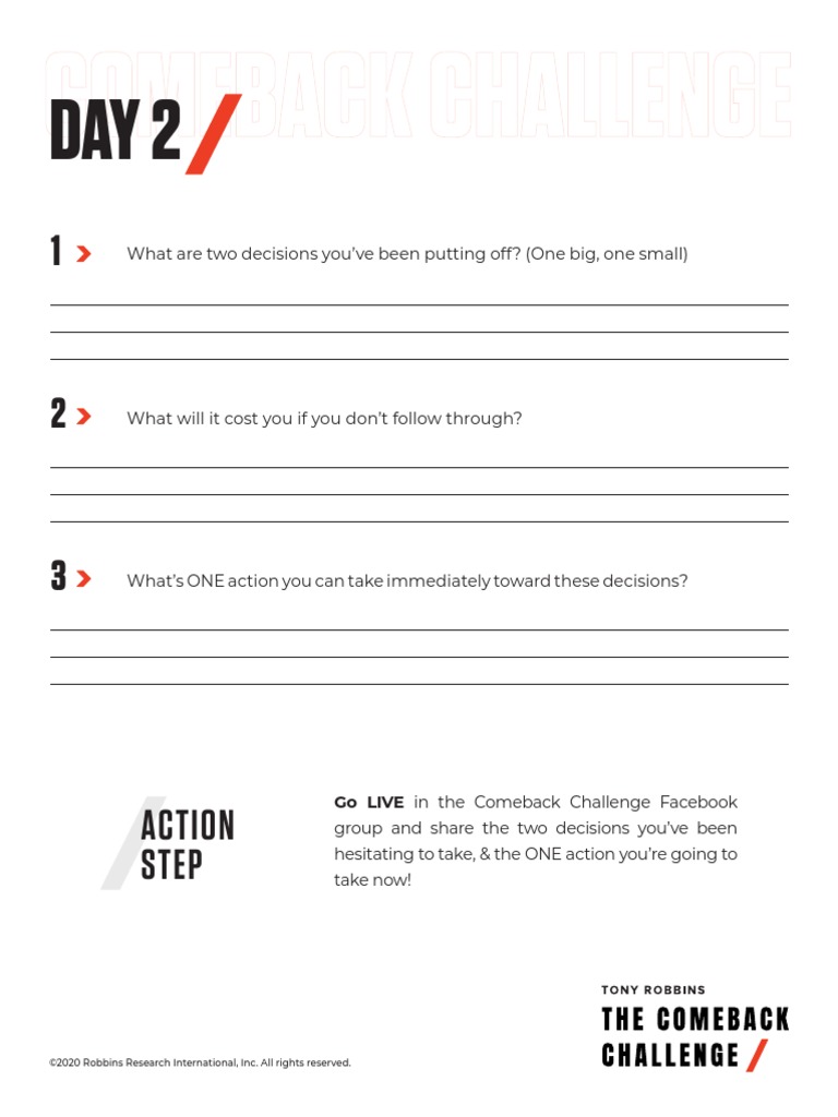Challenge Workbook Day 2 | PDF