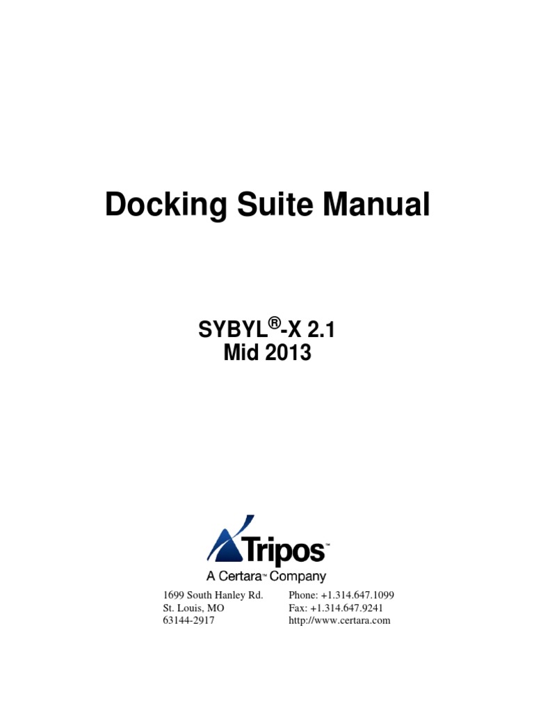 Docking Manual | PDF | Docking (Molecular) | Protein Data Bank