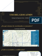 Uso del Geocatmin para analizar zonas de riesgo